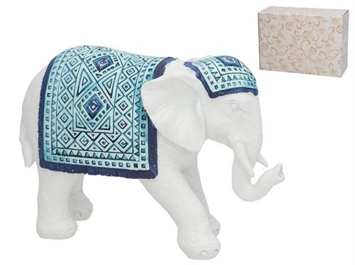 ELEFANTE KALU 20,5X7,2X13,3 CM RESINA