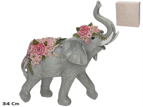 ELEFANTE ANJALI 33,7X14X34 CM RESINA