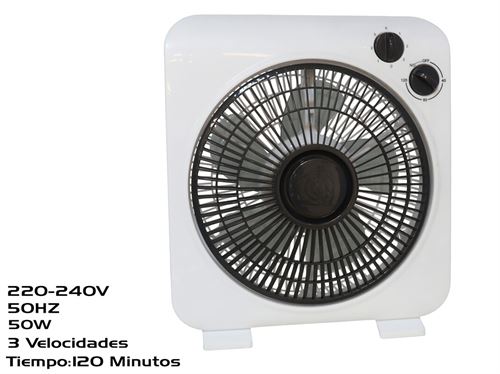 414621 VENTILADOR CHAO  BOX 220-2240V 50HZ 3 VELO. TEMPORI. 25 CM