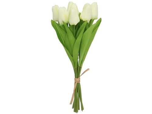 435985 TULIPAS MINI X 8 -35 CM (BLANCO)
