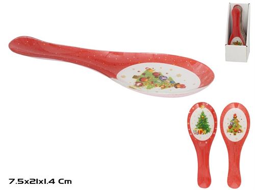 457772 SUPORTE COLHER NATAL VIDRO 7,5X2X21,5