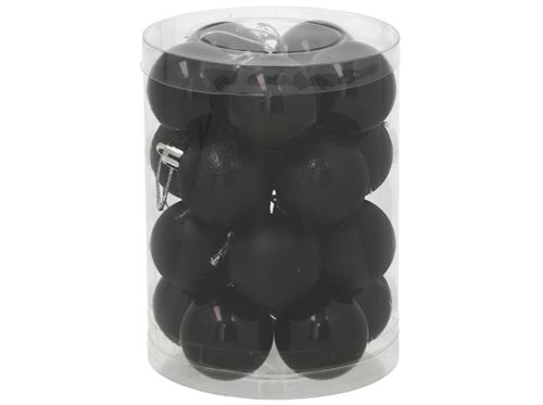 474687 CAIXA DE 20 BOLAS 4 CM PRETAS 3 SORTIDAS