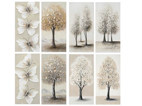 478333 QUADRO PINTADO A MANO CORLEH 100% 30X60CM 8 SURT.