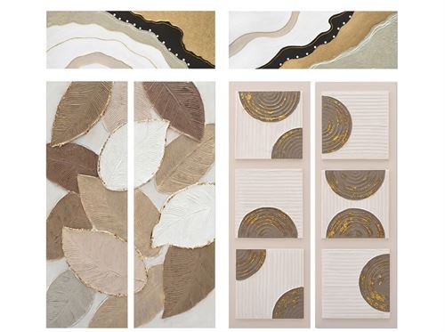 478395 QUADRO PINTADO A MANO 100% EHDYST 40X120CM 6 SURT.