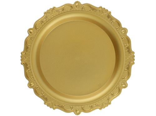 480909 PRATO MARCADOR DOURADO TRAHY 31,5CM