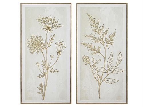 482415 QUADRO 3D RAMILLETEH 30X60X2.5CM 2 SURT