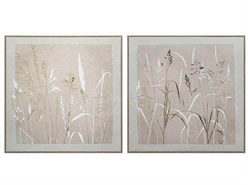 482439 QUADRO 3D JUNCOS 60X60X2.5CM 2 SURT