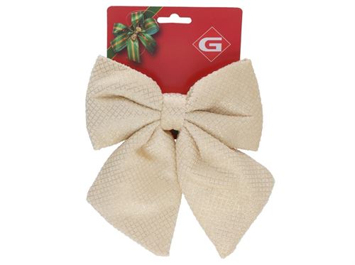 483351 LAÇO NATAL LORIN 16X20,5CM DOURADO