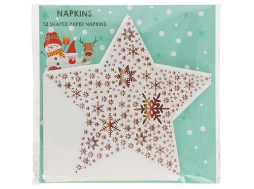 485386 GUARDANAPO 12 PÇS 3 CAPAS ESTRELA
