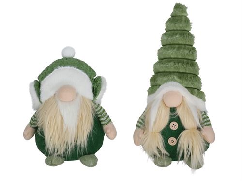 514598 GNOMO XMAS OLIVE 15X10X31CM
