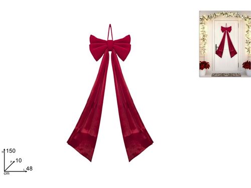 440613 LAÇO NATAL BORDEAUX 48X150CM