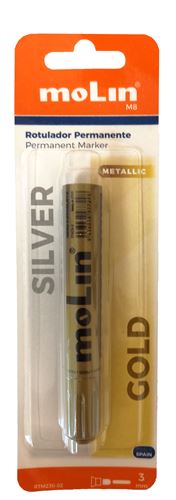 MOLIN BLISTER 1 MARCADOR DE TINTA METALICA 3MM