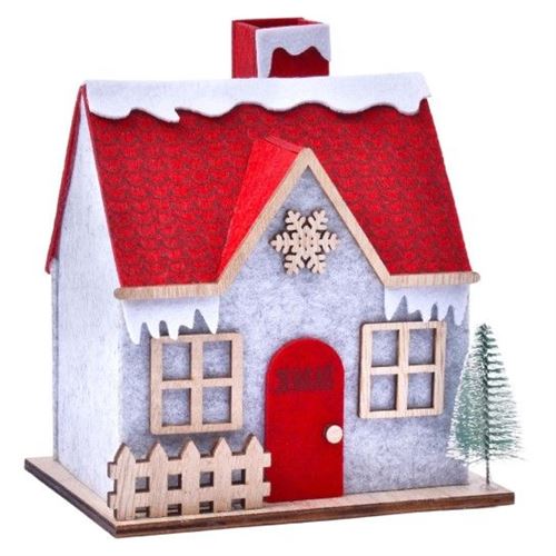 248413 DECORAÇAO CASA NATAL SK 0247-841 15X12,5X18CM