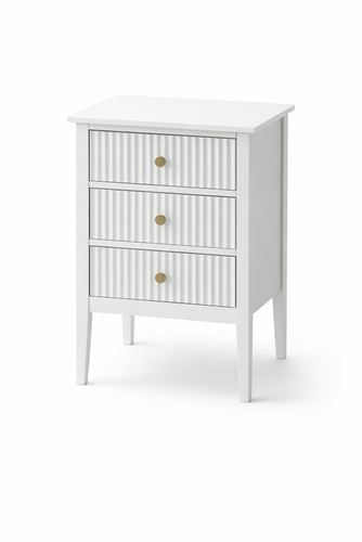 140435266 MESA CABECEIRA BRANCA 3 GAVETAS 48X35X62CM