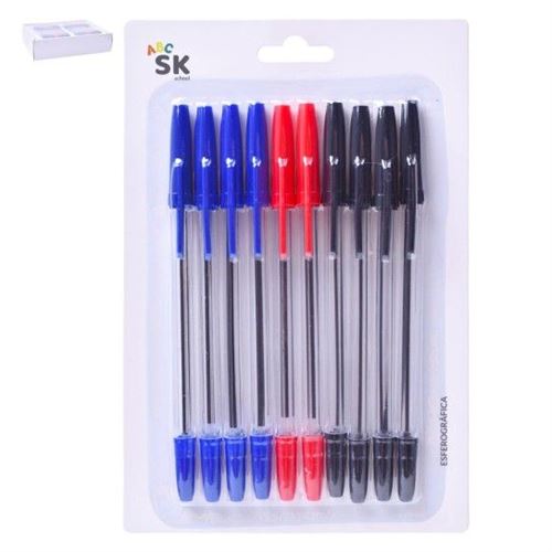 011100 CANETA ESF 10UN 14CM 2556-011-10