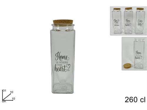 502044 FRASCO VIDRO 260CL TAMPA CORTIÇA