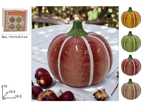 638156 ABOBORA CERAMICA DECORATIVA 10CM