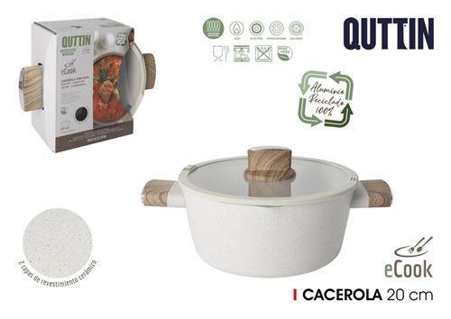 bq06026877745 CAÇAROLA 20CM C/TAMPA ECOOK QUTTIN