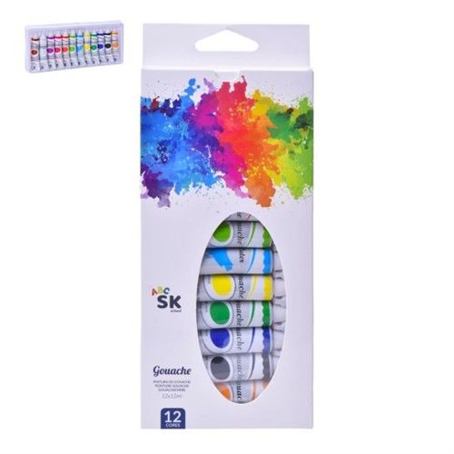791007 TINTA GUACHE 12 CORES 12ML 2679-100