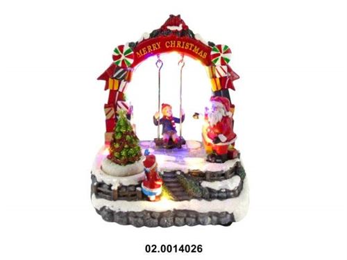 02.0014026 MARFINITE -FIGURA NATAL C/BALOIÇO C/LUZ E SOM 18X12X21CM