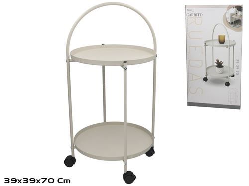 718163 CARRINHO METAL 39X39X70CM