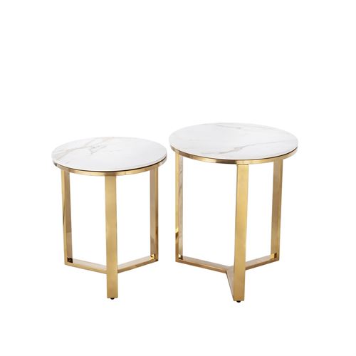 131733031 MESA INOX DOURADA SET2 45x55 /40x50cm