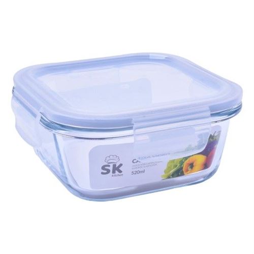 319069 CAIXA VIDRO QUAD C/TP 520ML 319-06