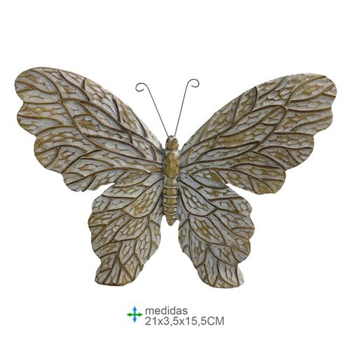 BR-79180 BORBOLETA RESINA 21X3,5X15,5CM
