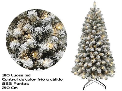 678016 ARVORE NATAL NEVADA 210CM 853P