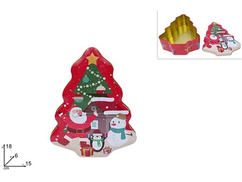 401454 LATA NATAL ARVORE 18,5CM