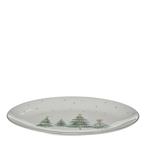 24674 TRAVESSA CERAMICA OVAL ARVORE C 35,50 L 23,50 A 3,00