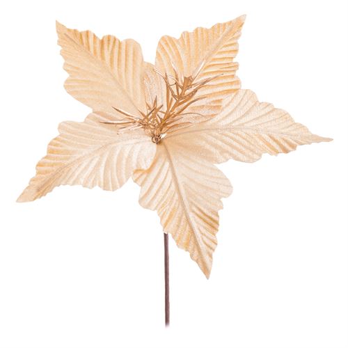 POINSETTIA POLIESTER OURO 25 X 25 X 33CM