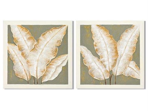 CU-226549 QUADRO TECIDO TELA MDF 100X3X100 PALMEIRA 2 MOD.