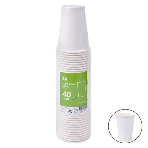 095017 COPO PAPEL 207ML 40UN