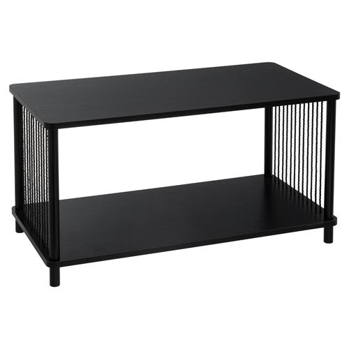 MESA DE CAFE MANILA MDF-METAL PRETO 80 X 40 X 41 CM