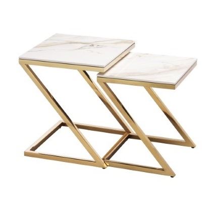 131734234 MESA APOIO SET2 INOX DOUR 40X50-46X55CM