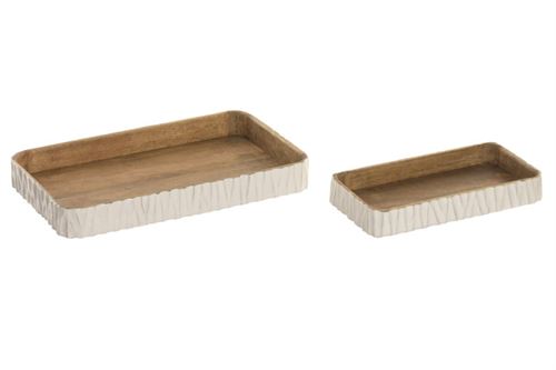 LD-227901 SET 2 TABULEIROS MADEIRA 38X23X5CM