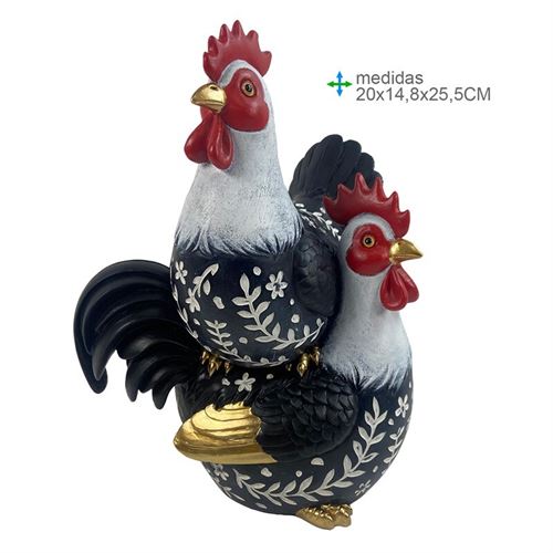 GR-79145 GALINHA RESINA PORTUGUESA 20X14,8X25,5CM