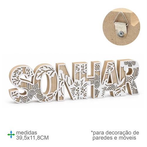 BD-79537 PALAVRA DECORAÇAO MDF 39,5X11,8CM