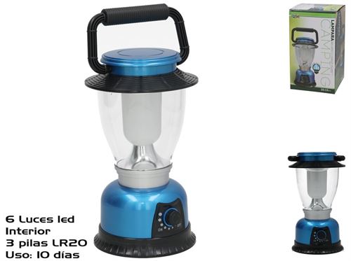 555393 LAMPADA CAMPING 6 LEDS 13X22,5