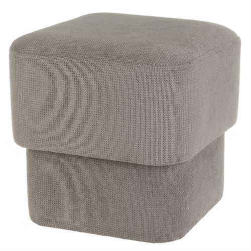 807382 PUFF MDF TECIDO CINZA 40X40X40CM