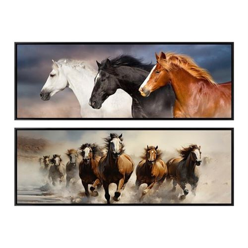 QUADRO DECORATIVO CAVALO 2 SORTIDOS 50X140X4CM