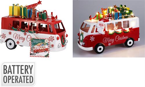 HZ2900230 CARRINHO NATAL METAL COM LUZ SORT