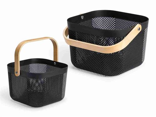 12196 CESTO PLASTICO ASA BAMBU