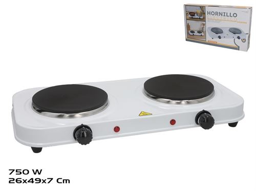 548555 FOGAO ELECTRICO DE AÇO INOX 2 BOCAS 750W