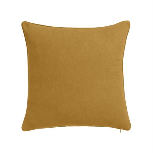 808309 ALMOFADA TINGIDO SIENA POLIÉSTER OCRE 45 X 45 CM