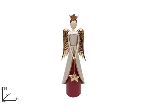 391670 ANJO METAL 38CM VERMELHO