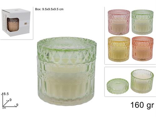 429977 FRASCO VIDRO COM VELA 160GR
