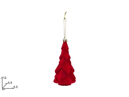 451848 PENDENTE ARVORE VELUDO 12CM