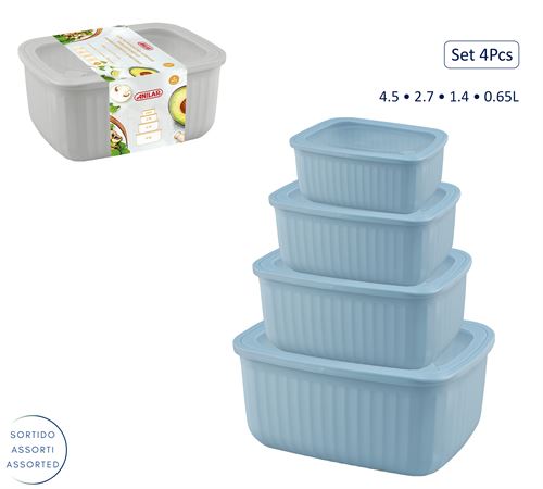 399187 CONJUNTO 4 CX HERMETICAS PL